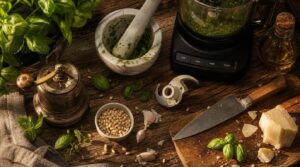 tools for homemade pesto tools for homemade pesto