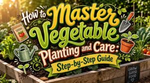 vegetable planting and care
