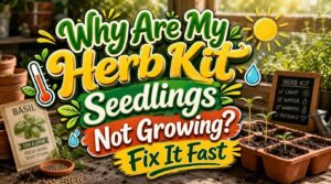 why are my herb kit seedlings not growing why are my herb kit seedlings not growing