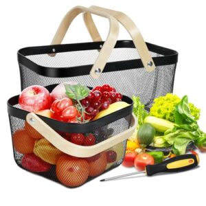2 Pack Garden Harvest Basket, B0DSJBD1ML
