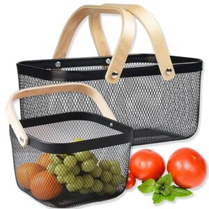Cheardia 2 Pack Picnic Baskets, B0CST9WTPS