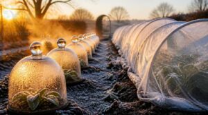 cloches versus row covers cloches versus row covers