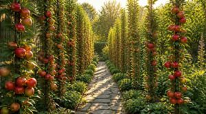 columnar fruit tree rows columnar fruit tree rows
