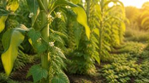corn as living trellis corn as living trellis