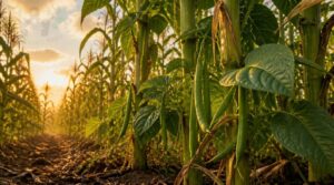 corn as natural trellis corn as natural trellis