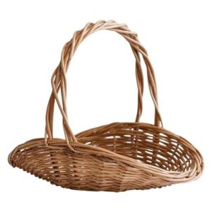 Harvest Basket, Woven Flower Basket, B0H2LYZLS5