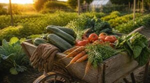 hauling heavy garden harvests hauling heavy garden harvests