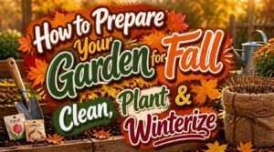 how to prepare garden for fall