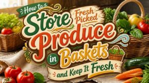how to store fresh picked produce in baskets how to store fresh picked produce in baskets