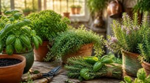 maintain and harvest potted herbs maintain and harvest potted herbs