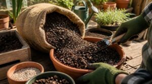 prepare the right potting mix prepare the right potting mix
