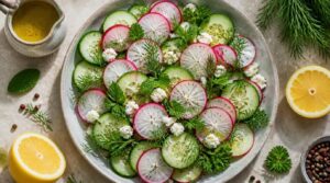 radish cucumber herb salad radish cucumber herb salad