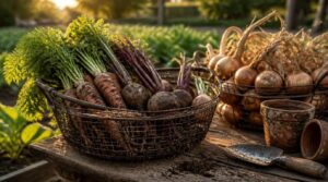 root crops and onions root crops and onions