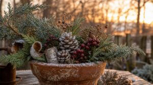 rustic winter garden accents rustic winter garden accents