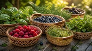 small herb and berry baskets small herb and berry baskets