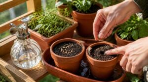 sowing seeds in pots sowing seeds in pots