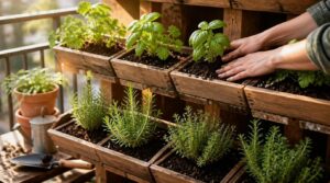 space herbs at planting space herbs at planting