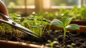 thin crowded seedlings thin crowded seedlings