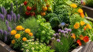 use flowers and herbs strategically use flowers and herbs strategically