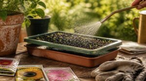 water seeds evenly water seeds evenly