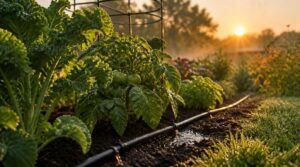 watering early to reduce evaporation watering early to reduce evaporation