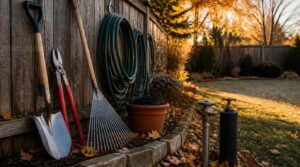 winterize tools, irrigation, and lawn areas winterize tools, irrigation, and lawn areas