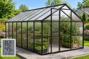 8X14FT Enhanced Aluminum Walk in Greenhouse B0DNDV3JDK