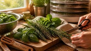 choose and prepare herbs for drying choose and prepare herbs for drying