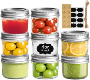 ComSaf Mini Mason Jars 4 B09YRC9SXW