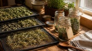 cool and store dehydrated herbs cool and store dehydrated herbs