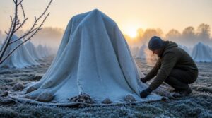covering trees with frost blankets covering trees with frost blankets