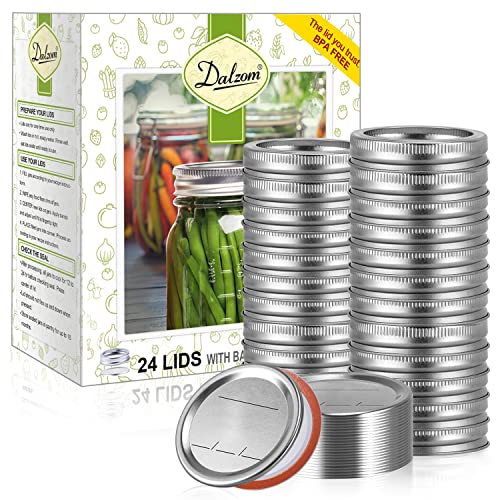 Dalzom® 24Pcs Canning Lids with