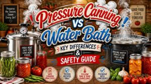 difference between pressure canning and water bath difference between pressure canning and water bath