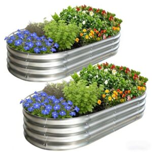 Galvanized Raised Garden Bed Kit, B0F4QSMSR5