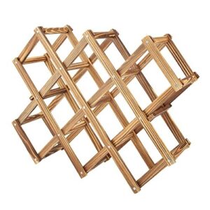 Greensen Accordion Style Wood Wine B0FQRH43Q5