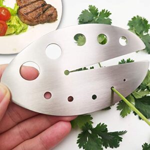 Herb Strippers 11 Holes Stainless Steel B089Q36F7B
