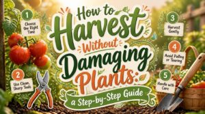 how to harvest without damaging plants