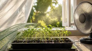 improve airflow around seedlings improve airflow around seedlings