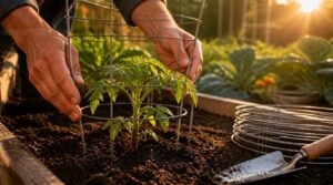 install supports at planting install supports at planting