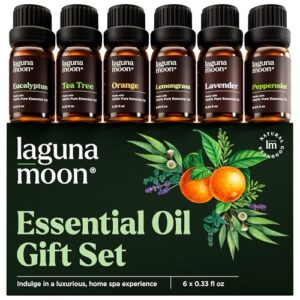 Lagunamoon Essential Oils Aromatherapy Set B06XRLR9RQ