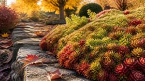 low edging with sedum low edging with sedum