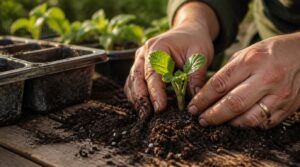 plant at proper depth plant at proper depth