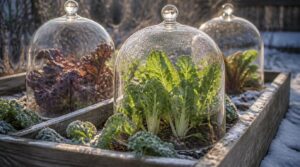 plant cold-hardy crops under cloches plant cold-hardy crops under cloches