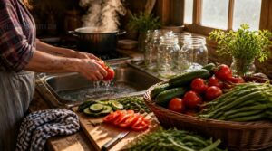 prepare garden produce prepare garden produce