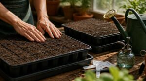 prepare seed trays before watering prepare seed trays before watering