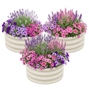 SnugNiture 3 Pcs 2x2x1ft Round B0CJN4673T