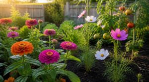 space zinnias and cosmos space zinnias and cosmos