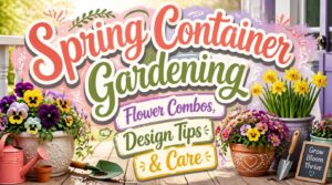 spring container gardening flower combinations