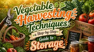 vegetable harvesting techniques