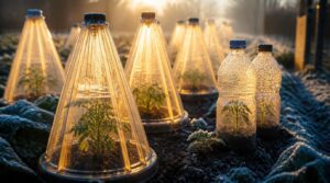 water-filled cloches water-filled cloches